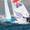 Iain Percy and Andrew Simpson win silver in Keelboat race