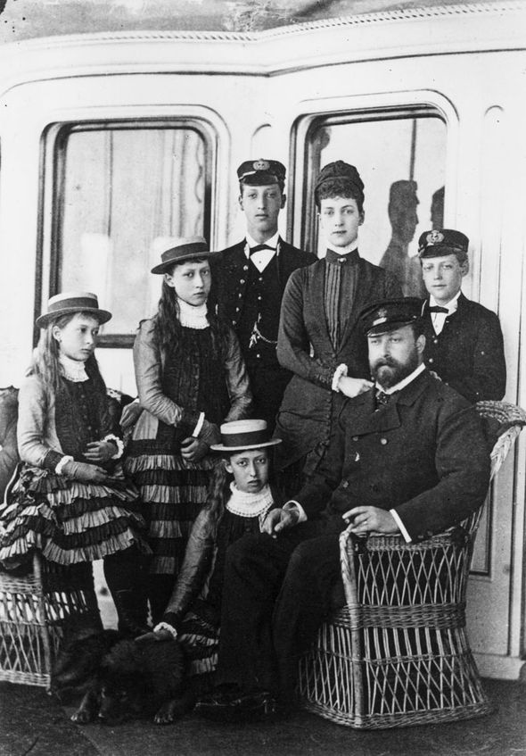King Edward VII and Queen Alexandra and family