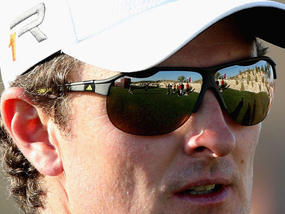 Justin Rose in action during the first round of the Qatar Masters
