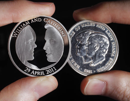 kate middleton william coin. Kate Middleton and Prince