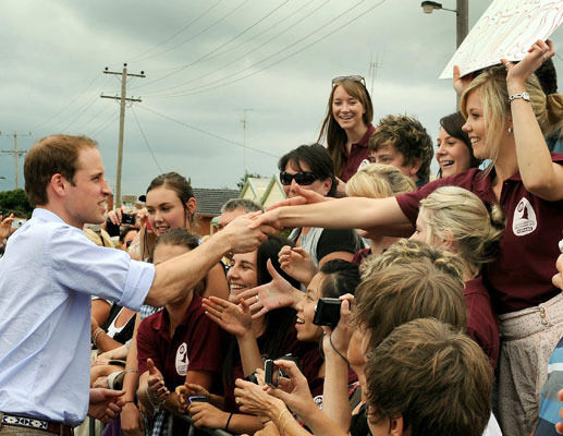 prince william in kerang. Prince William lets down the