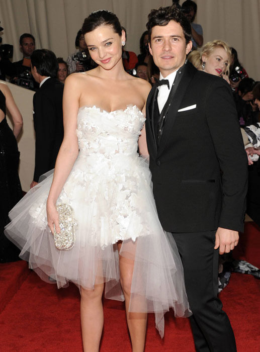 Miranda Kerr 28 accompanied by her actor husband Orlando Bloom 