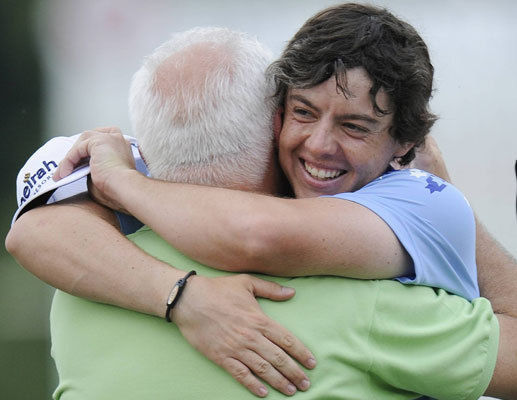 rory mcilroy shirtless. images Rory McIlroy holds up