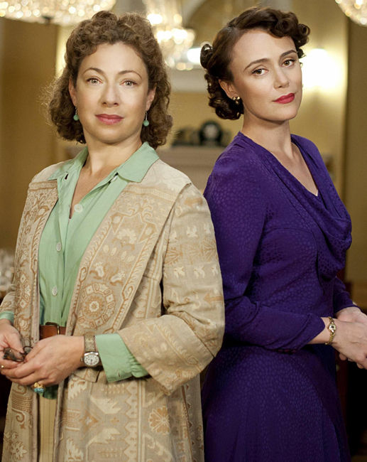Alex Kingston as Blanche Mottershead and Keely Hawes as Lady Agnes